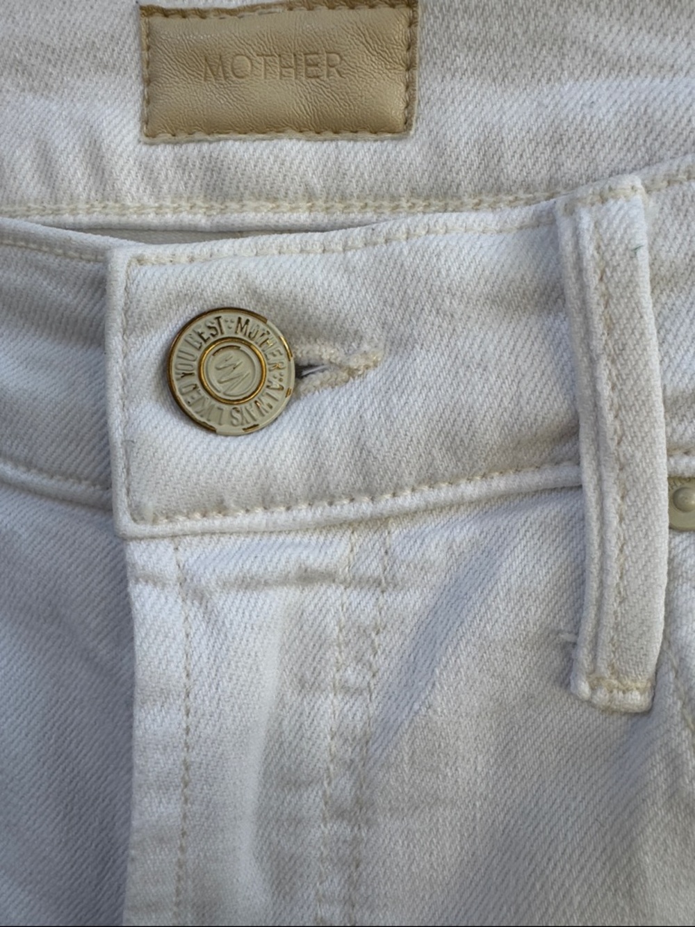 MOTHER The Insider Crop Step Fray Whipping The Racer Size 26 - Picture 8 of 14